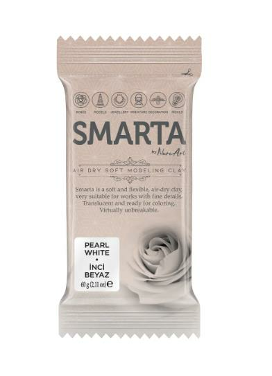 SMARTA HAVAYLA KURUYAN MODELLEME HAMURU METALİK BEYAZ İNCİ 60GR