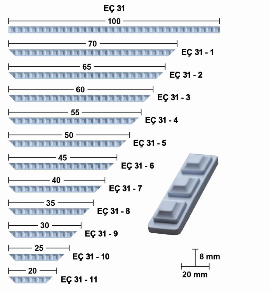 40 CM ESNEK MOBİLYA ÇITASI