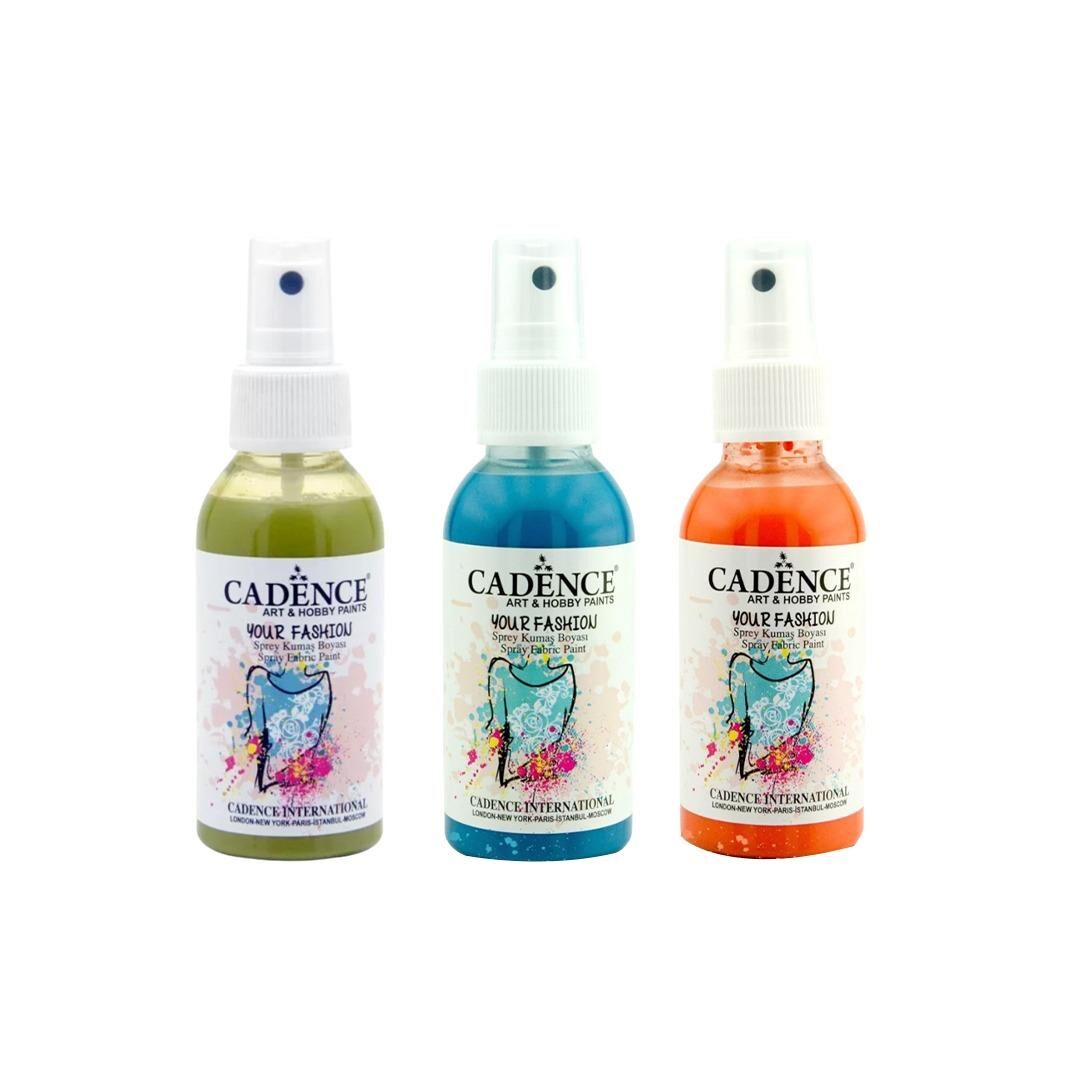 CADENCE SPREY KUMAŞ BOYASI 100ML 3LÜ SET