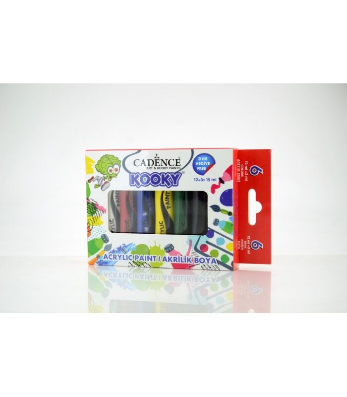 CADENCE KOOKY AKRİLİK 6'LI SET ( OPAK ) 15ML