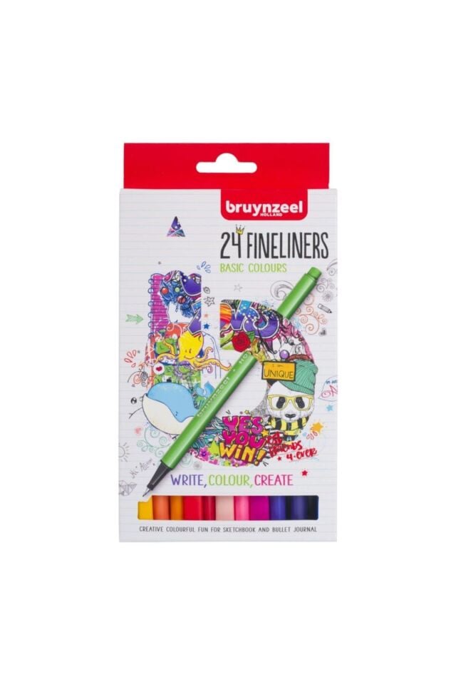 BRUYNZEEL FINELINER 0.4 MM SET 24 RENK