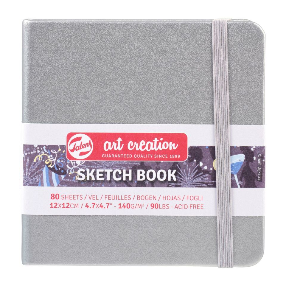 TAC SKETCH BOOK SHINY SILVER 12X12 140GR