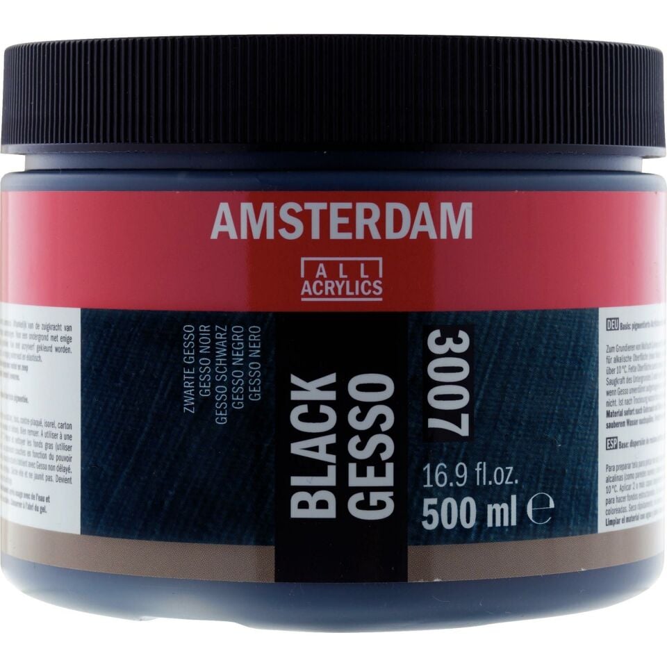 AMSTERDAM GESSO SİYAH 002 500ML