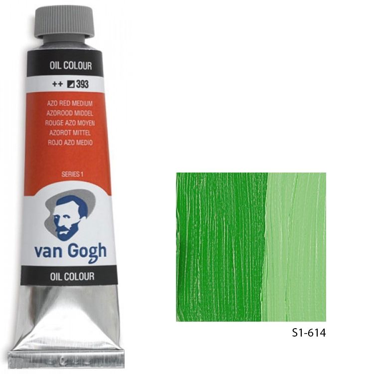 Talens Van Gogh Yağlı Boya 40ml Seri 1 614 Permanent Green M