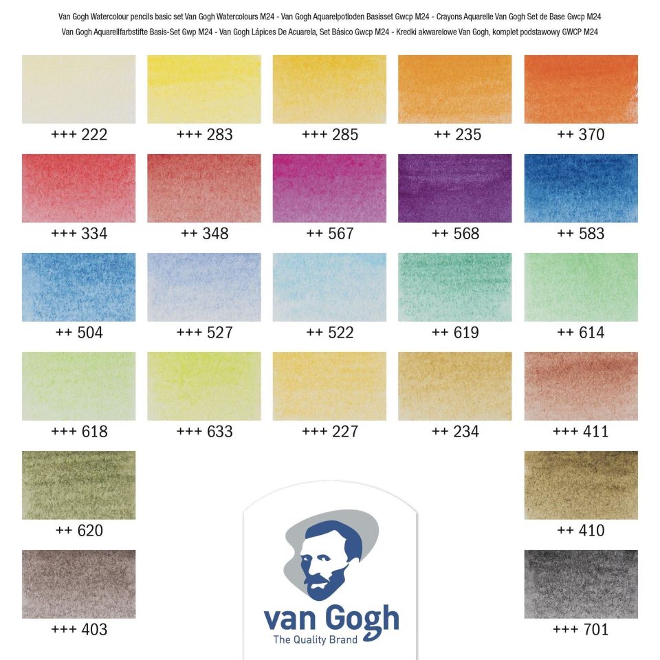 VAN GOGH WATERCOLOUR PENCIL 24`LÜ SET