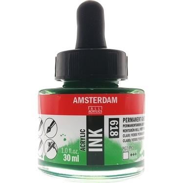 AMSTERDAM AKRİLİK MÜREKKEP 30 ML PERM.GREEN LT