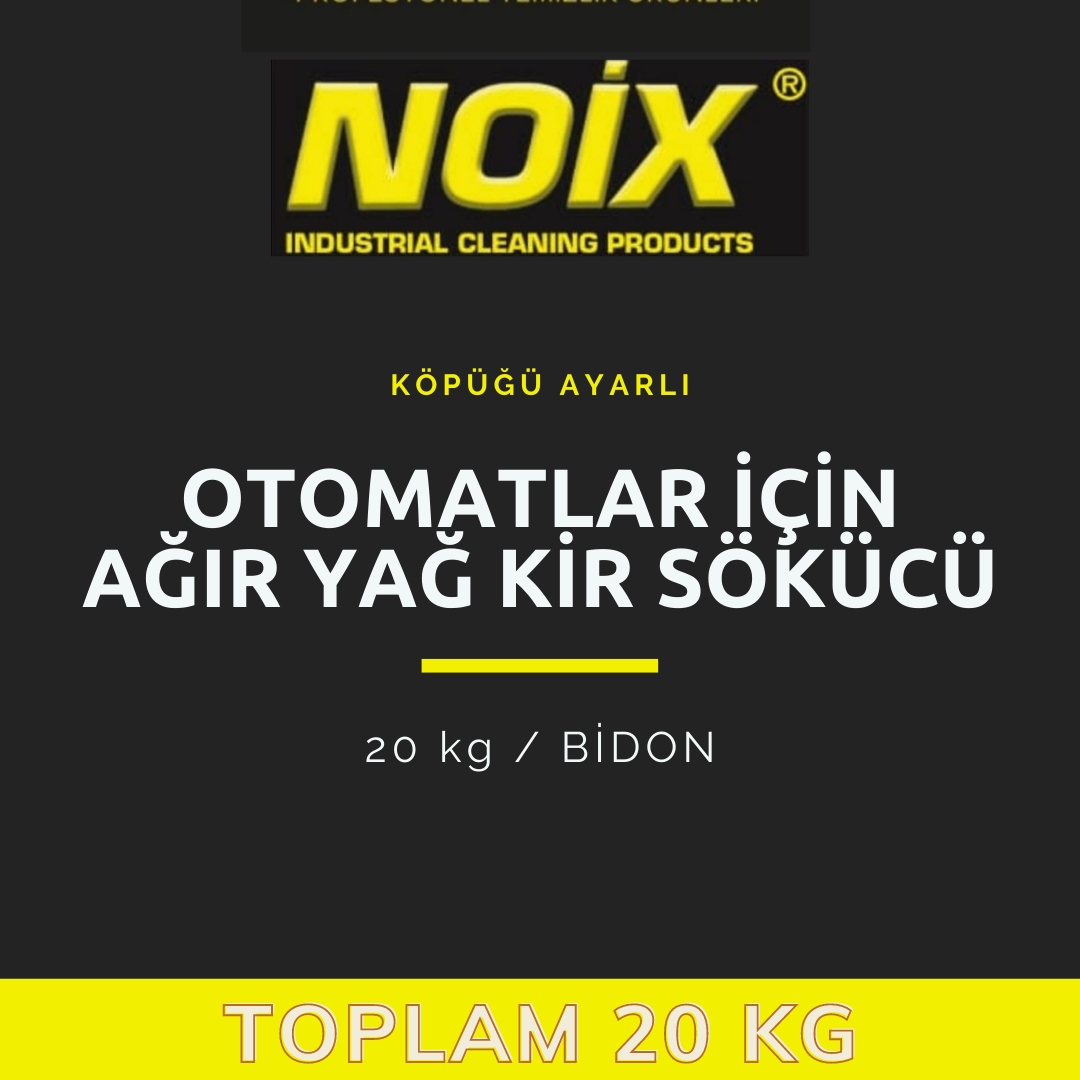 NOİX HARD MAT OTOMAT İÇİN AĞIR KİRLİ ZEMİN TEMİZLEME MADDESİ 20 kg