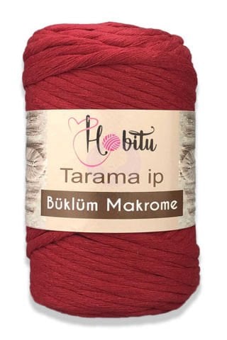 Hobitu Tarama Makrome Kırmızı