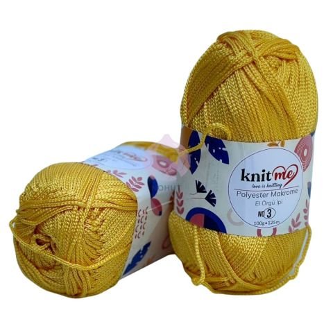 Knit Me Polyester Makrome No: 3mm 100gr 807