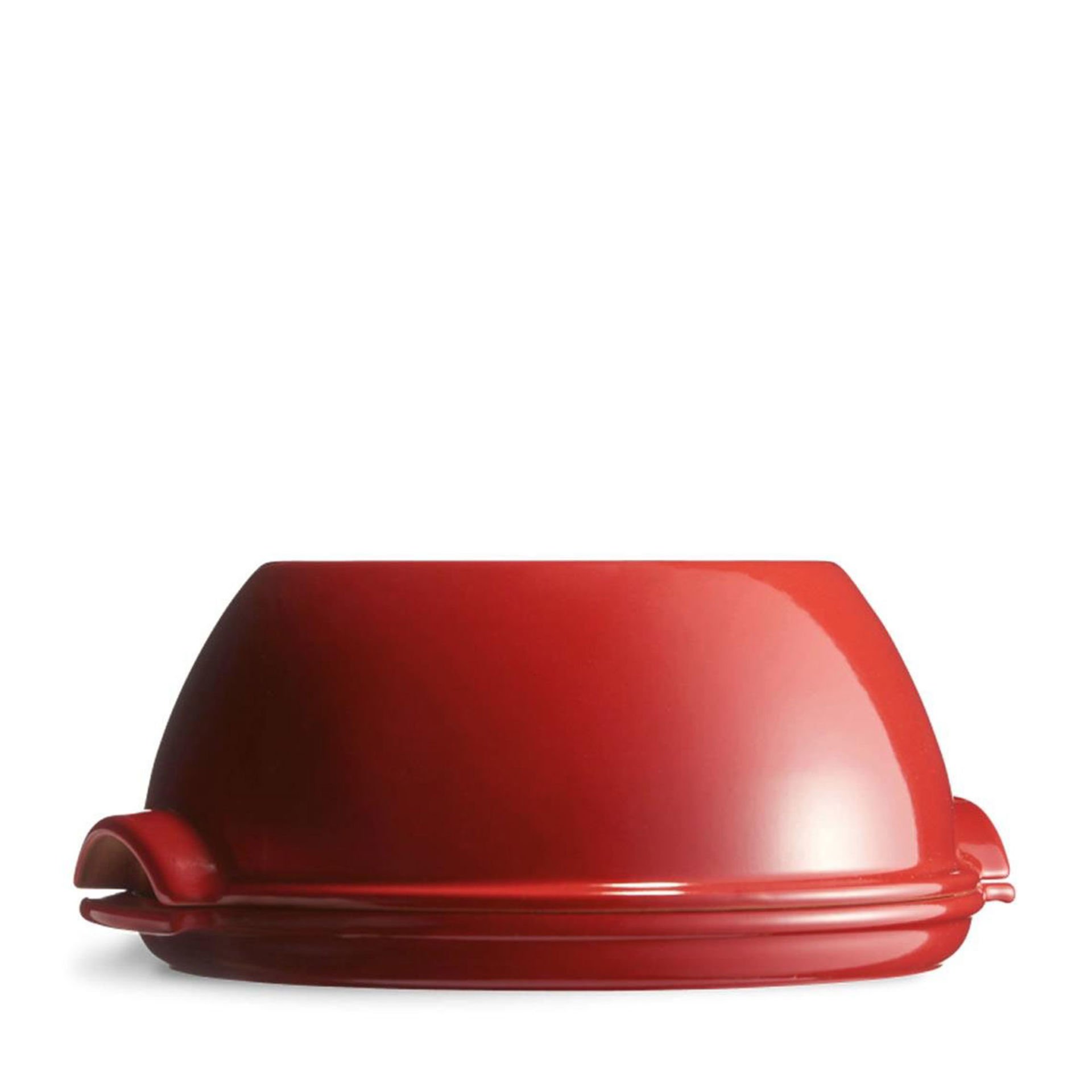 Emile Henry Seramik Yuvarlak Ekmek Fırın Kabı (32,5x30x14 / 5,2 Litre) Kırmızı/Burgundy
