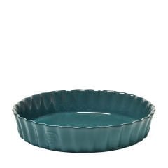 Emile Henry Tart-Börek Fırın Kabı Yuvarlak 24 cm Mavi/Blue Flame