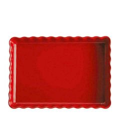 Emile Henry Tart Börek Fırın Kabı 33 x 24 cm Kırmızı/Burgundy