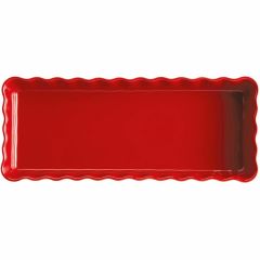 Emile Henry Tart Börek Fırın Kabı 36,5 x 15 cm Kırmızı/Burgundy