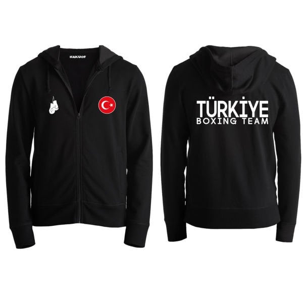 Boks Fermuarlı Sweatshirt