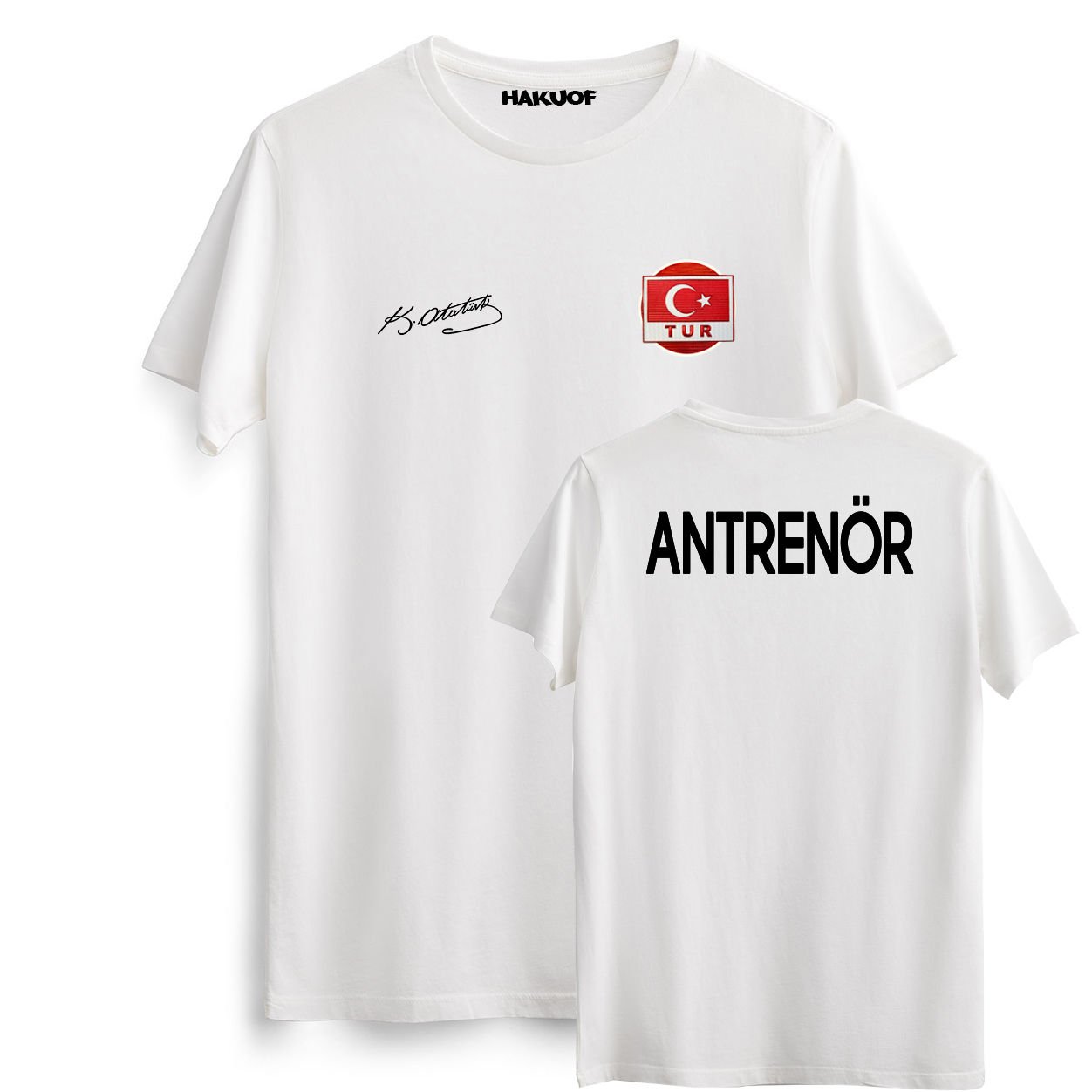 Atatürk İmzalı ANTRENÖR Tişört