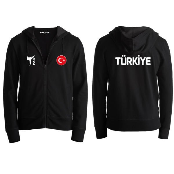 Taekwondo Fermuarlı Sweatshirt