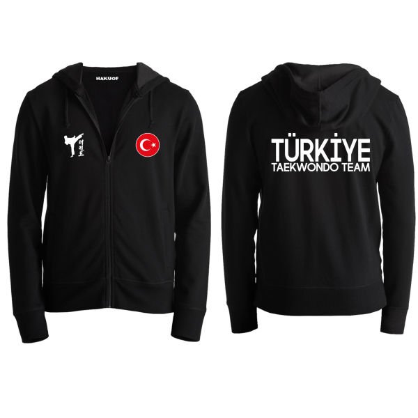 Taekwondo Fermuarlı Sweatshirt