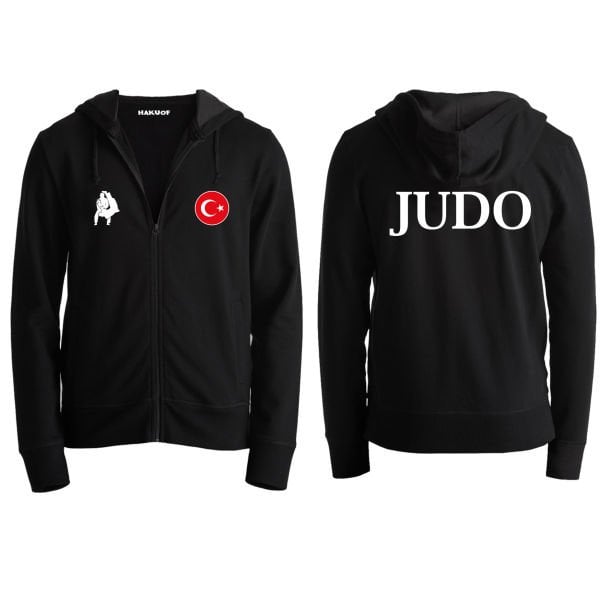 Judo Fermuarlı Sweatshirt