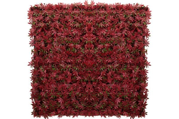 Yapay Sarmaşık Kırmızı Dikey Bahçe Maple / Akçaağaç - 100x100cm