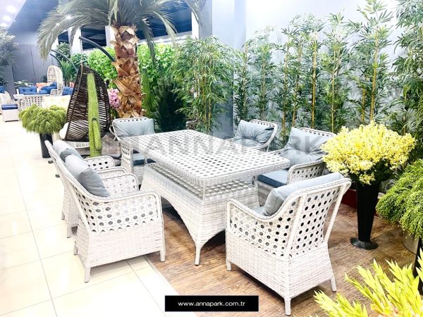 Annapark Victory Rattan Balkon Bahçe Masa Sandalye Takımı