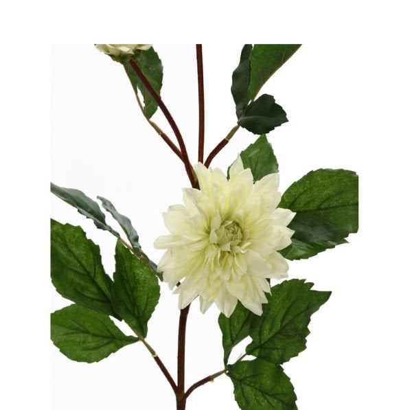 Yapay Çiçek Dahlia Yıldız Çiçeği 86cm Krem