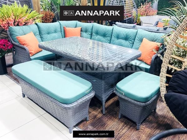 Annapark Marbella Rattan Köşe Takımı