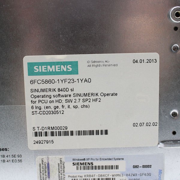 Siemens SINUMERIK 840D SL