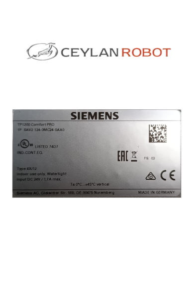 SIEMENS SIMATIC HMI TP1200 COMFORT PRO 6AV2 124-0MC01-0AX0