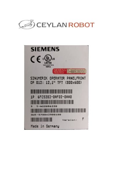 SIEMENS SINUMERIK OPERATOR PANELFRONT 12,1'' (800x600) (6FC5203-0AF02-0AA0)