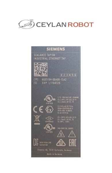 SIEMENS SCALANCE TA9104 INDUSTRIAL ETHERNET TAP (6GK5104-0BA00-1SA2)