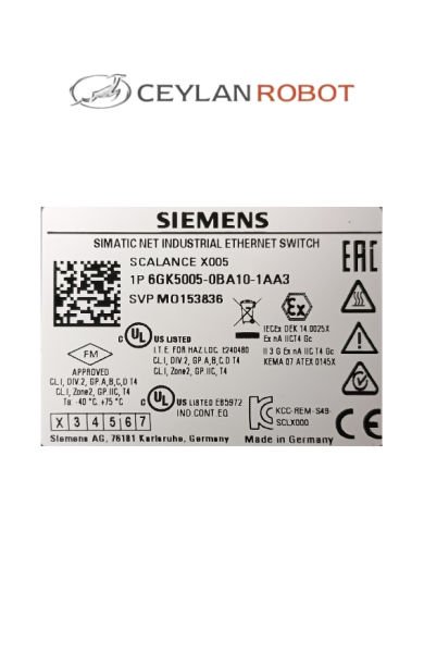 SIEMENS SIMATIC NET SCALANCE X005 INDUSTRIAL ETHERNET SWITCH (6GK5005-0BA10-1AA3)