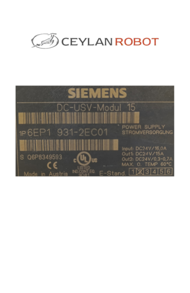 SIEMENS SITOP POWER DC-USV MODUL 15 (6EP1 931-2EC01)