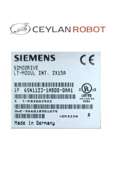 SIEMENS SIMODRIVE GÜÇ MODÜLÜ, LT-MODUL INT. 2X15A (6SN1123-1AB00-0AA1)