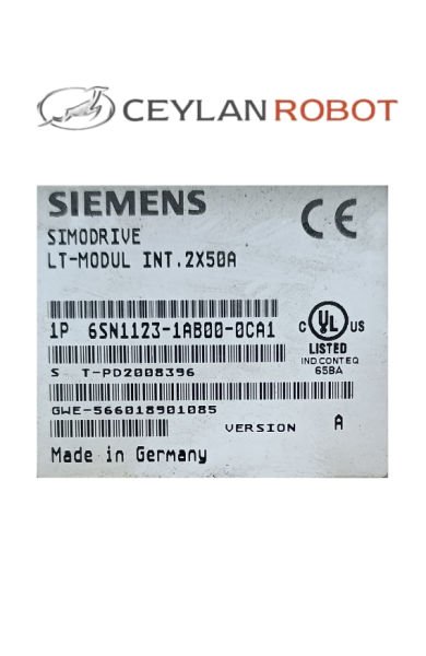 SIEMENS SIMODRIVE GÜÇ MODÜLÜ, LT-MODUL INT. 2X50A (6SN1123-1AB00-0CA1)
