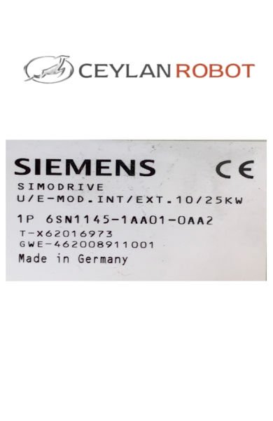 SIEMENS SIMODRIVE BESLEME MODÜLÜ, U/E MOD. INT/EXT. 10/25KW (6SN1145-1AA01-0AA2)