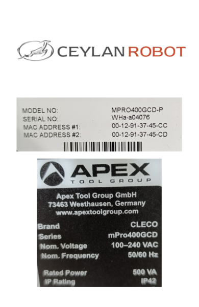 CLECO Hibrit Tornavida Kontrolü MPRO400GC-S230 mPro400 Serisi (MPRO400GCD-P)