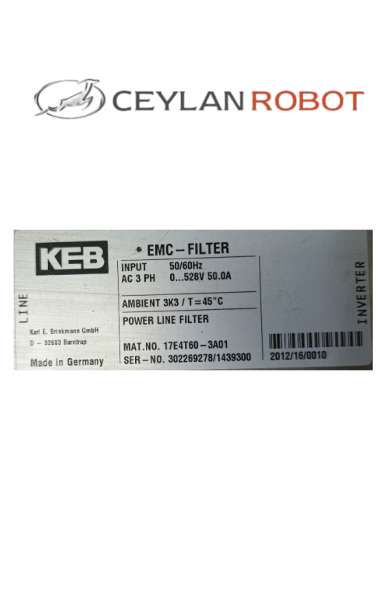 KEB EMC FİLTRE, Güç Hattı Filtresi 17E4T60-3A01