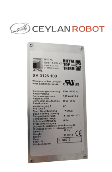 RITTAL TopTherm hava-hava ısı değiştiricisi duvara monte kontrolörlü SK 3126100