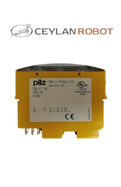 PILZ PSSu E F 4DI, PSSu, elektronik modül, arıza güvenli, dijital girişler ve çıkışlar, 4giriş, 2 test darbe çıkışı 0,25 A. 312200