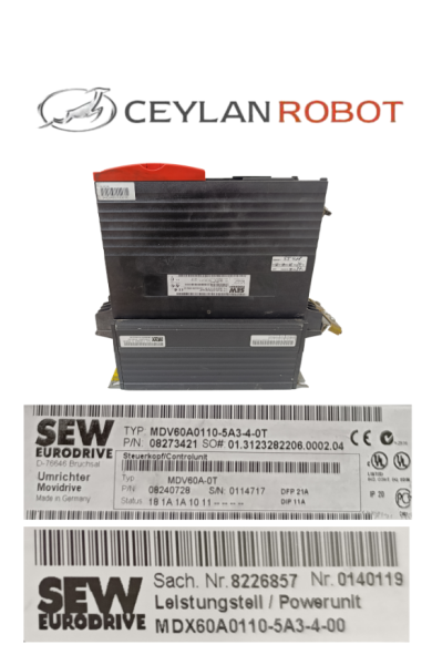 SEW MOVIDRIVE İnvertör Sürücü MDV60A0110-5A3-4-0T