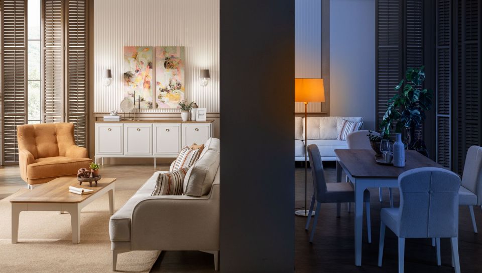 Modern Country Yemek Odası