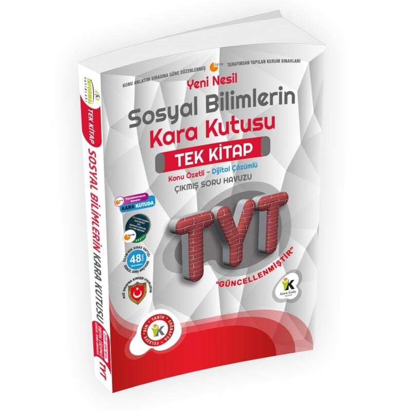 TYT Sosyal Bilimlerin Kara Kutusu TEK KİTAP Konu Özetli Dijital Çözümlü Soru Bankası