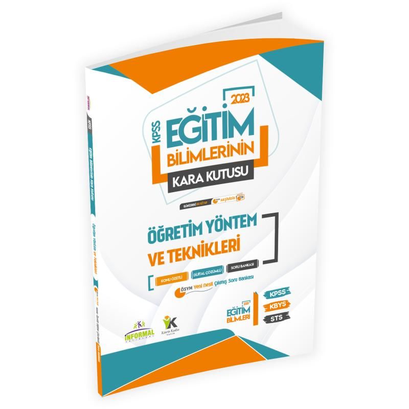 2023 KPSS Eğitim Bilimlerinin Kara Kutusu ÖĞRETİM YÖNTEM ve TEKNİKLERİ K. Ö. D.Çözümlü Soru Bankası