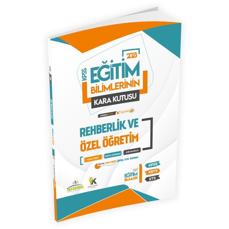 2023 KPSS Eğitim Bilimlerinin Kara Kutusu REHBERLİK ve ÖZEL ÖĞRETİM K. Özetli D. Çözümlü Soru Bankası