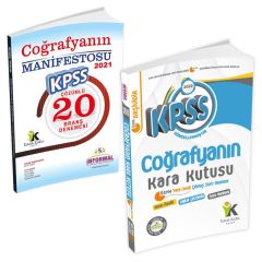 KPSS Coğrafyanın Kara Kutusu Soru Bankası+Coğrafyanın Manifestosu Çözümlü Branş Deneme 2li Set