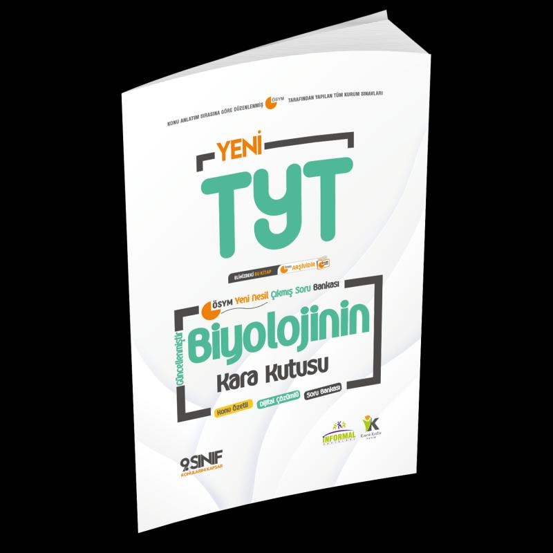 YKS-TYT BİYOLOJİNİN Kara Kutusu 1.Kitap Konu Ö.D. Çözümlü Soru BANKASI (9.Sınıf TYT konuları)