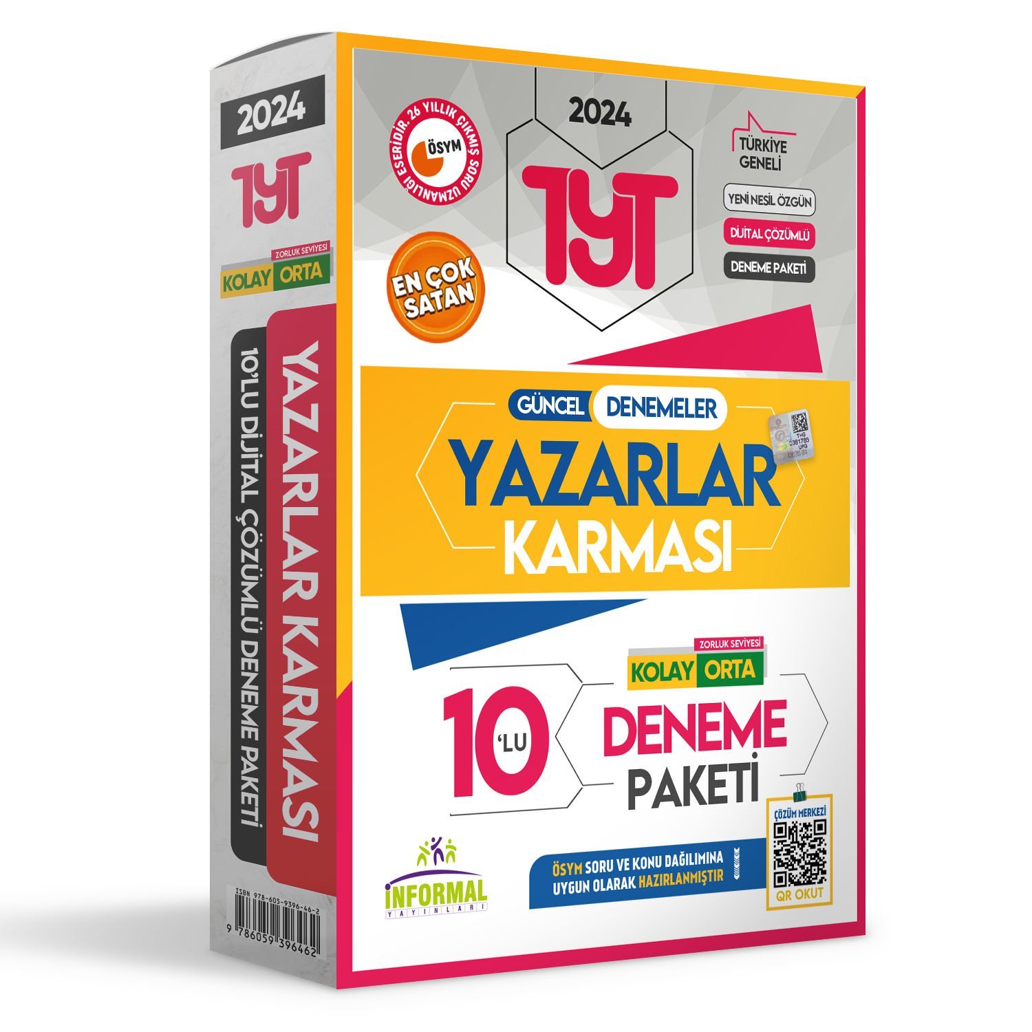 2024 YKS-TYT Yeni Sistem Yazarlar Karması Türkiye Geneli KURUMSAL 10lu Dijital Çözümlü Deneme Paketi