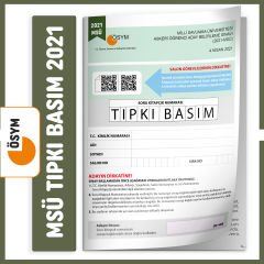 2024 MSÜ ÖSYM Çıkmış Soru Tıpkı Basım Türkiye Geneli 6lı Dijital Çözümlü Deneme SETİ