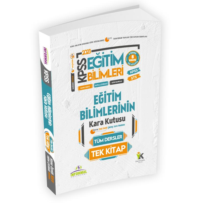 2023 KPSS Eğitim Bilimlerinin Kara Kutusu TÜM DERSLER TEK KİTAP Konu Ö.D.Çözümlü Çıkmış Soru Bankası