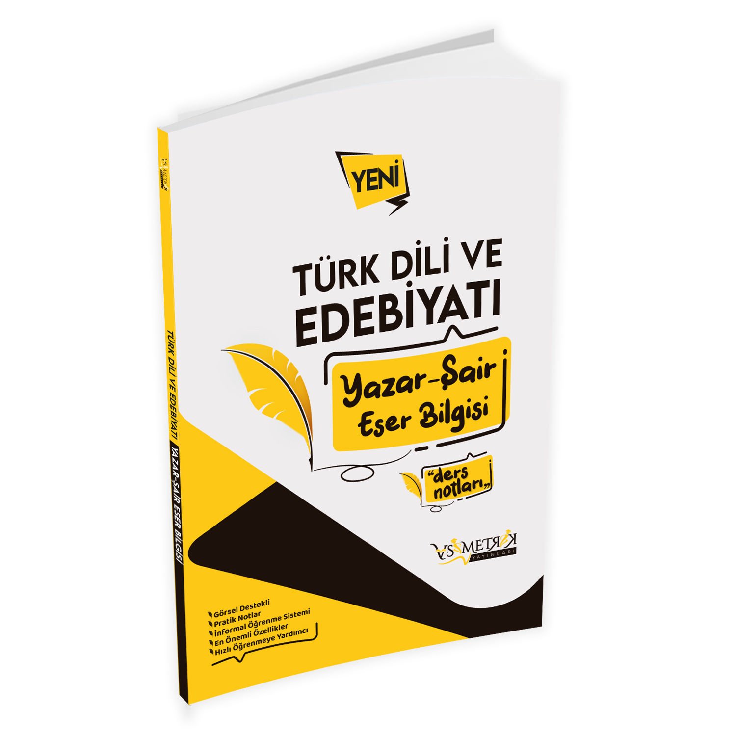 2024  AYT-ÖABT YENİ BASKI Türk Dili ve Edebiyatı Yazar-Şair Eser Bilgisi PRATİK DERS NOTLARI